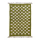 Green checkered rug - 288 x 184 cm