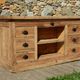 Old shop counter - Trade furniture with 13 walnut drawers