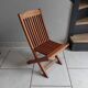 Chaise enfant vintage en teck pliante