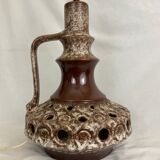 Floor table lamp Ceramic from the 60s 70s