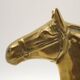 Vintage Brass Horse Head Bookends Pair – French Cast Brass Equestrian Decor