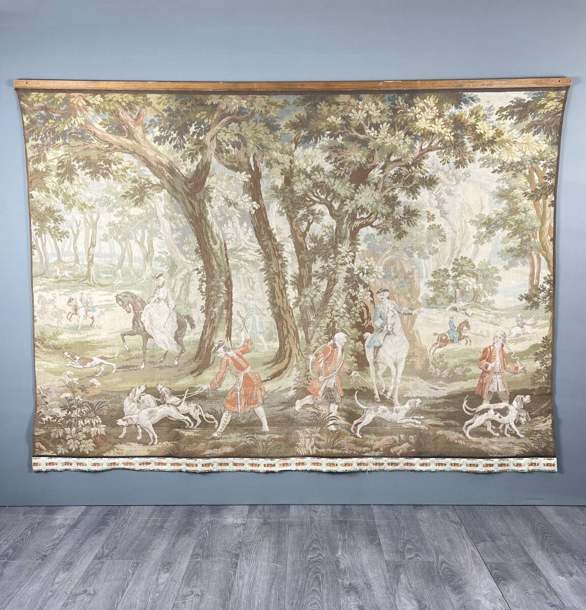 Wall tapestry "Hunting Scene", Louis XV style, 20th century