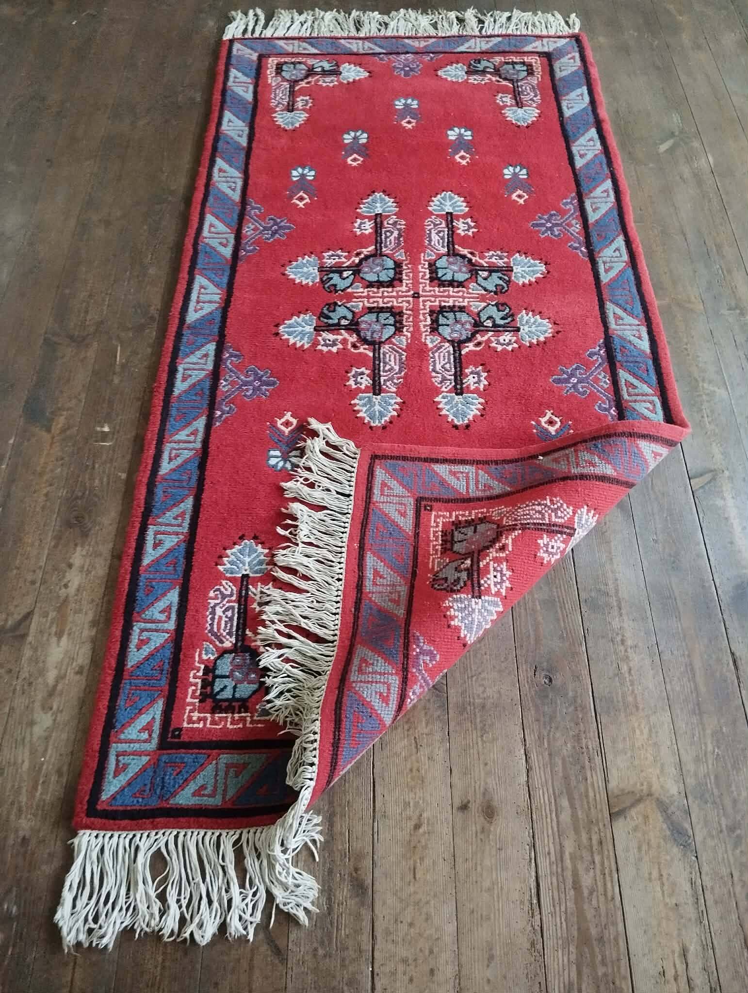 Handmade Kairouan Berber rug 208x101cm