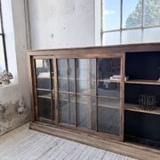 XXL industrial sideboard with glass doors