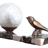 Art deco marble table lamp