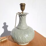 Vintage tropical ceramic lamp base, 1973