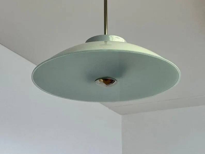 Pendentif UFO rare des années 70, époque spatiale.