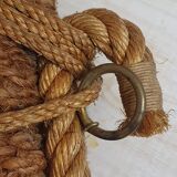 Miroir vinte collier de cheval en cordes