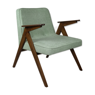 Fauteuil bunny vert clair par Józef Chierowski, années 1970