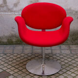 Armchair "little tulip" red by Pierre Paulin 1970