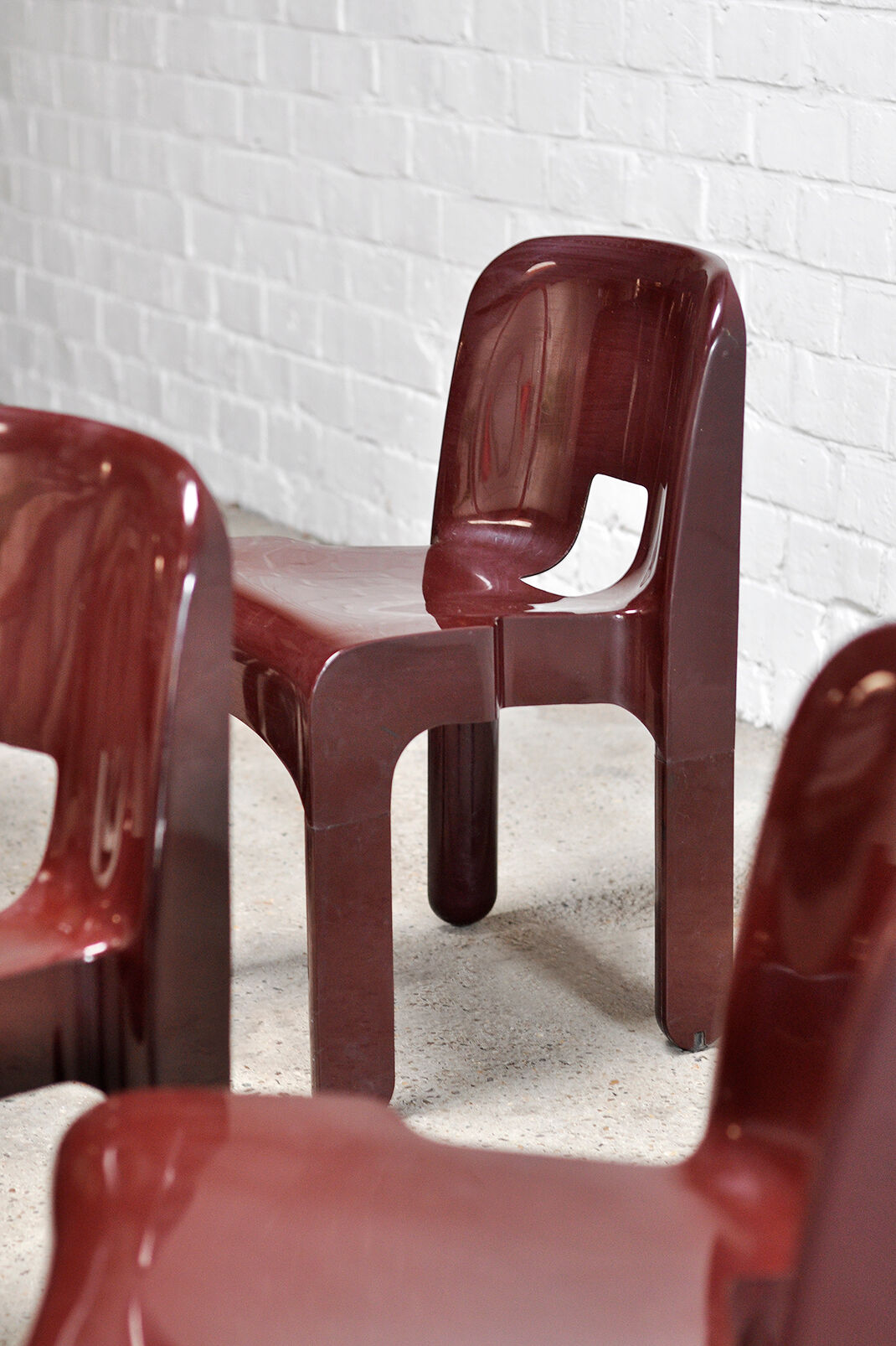 'Universale' Chairs model 4869 by Joe Colombo for Kartell, Set of 5, 1970s