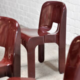 'Universale' Chairs model 4869 by Joe Colombo for Kartell, Set of 5, 1970s
