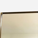 Old beveled mirror brass frame 74x50cm