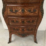 Louis XV style lady's secretary in light wood marquetry, 20th century