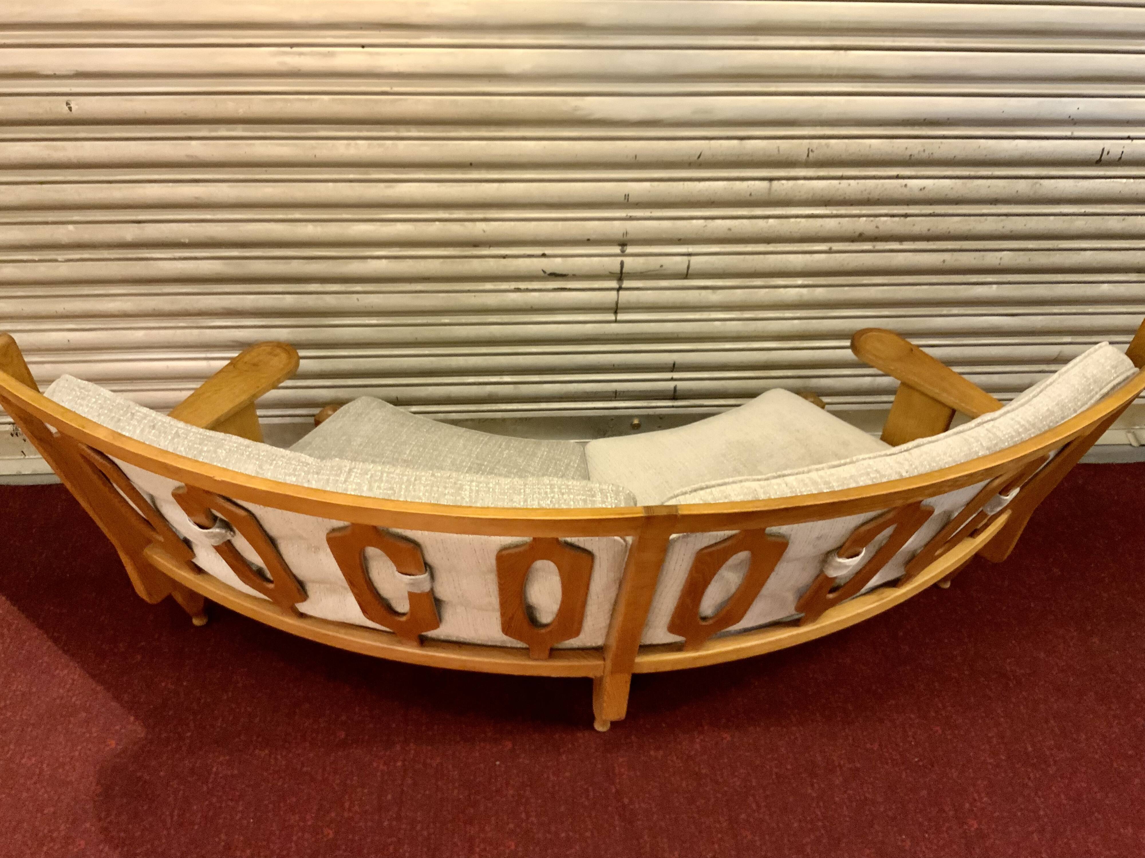 Sofa Guillerme and Chambron solid oak