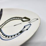 Cup Vide Poche Roger Capron Serpents decor ceramic France 1950