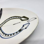 Cup Vide Poche Roger Capron Serpents decor ceramic France 1950