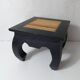 petite table d'appoint porte plante en bois massif