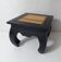 small side table plant stand in solid wood