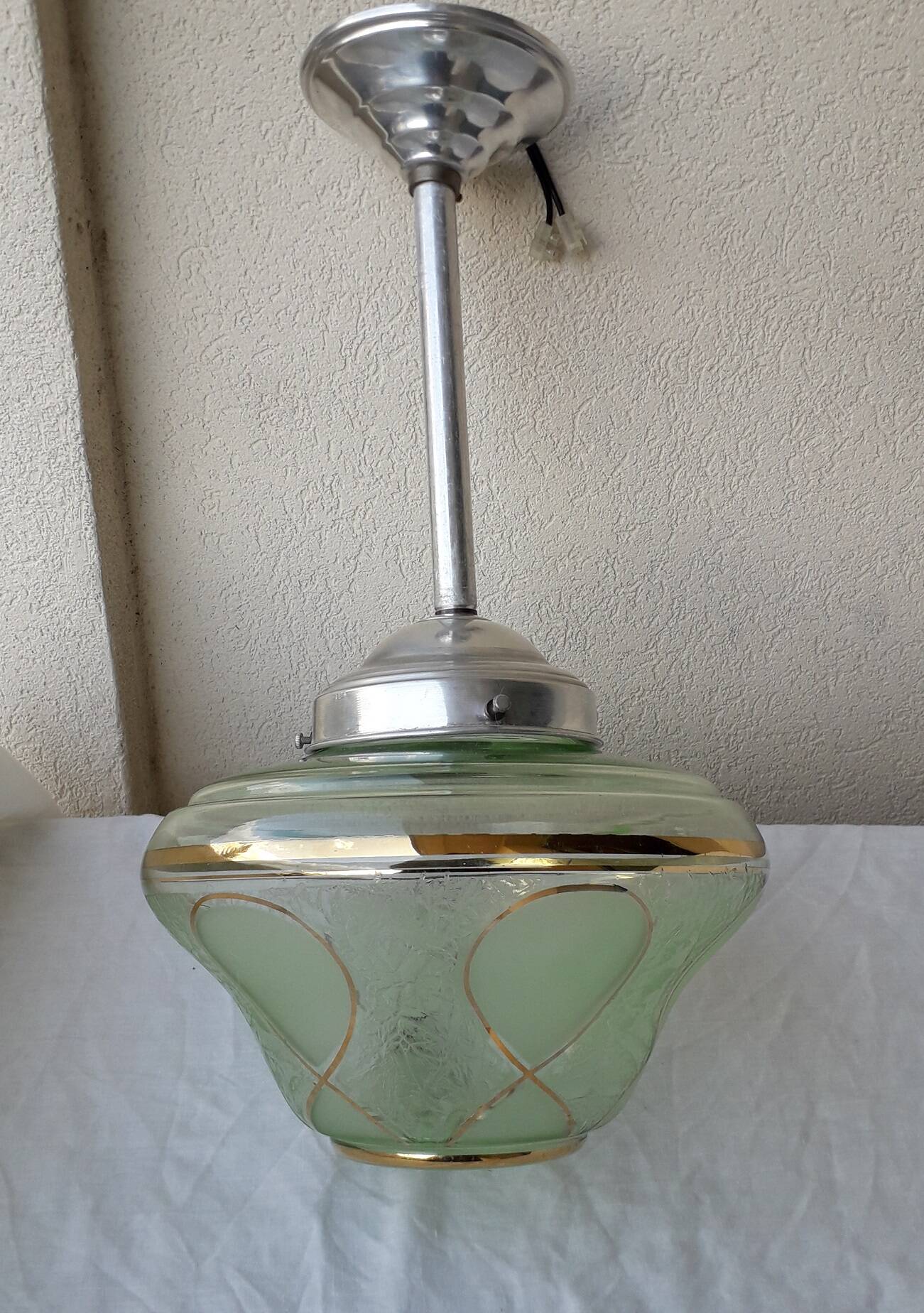 Suspension plafonnier en verre