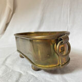 Cache-pot en métal vintage