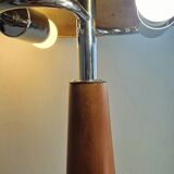 Grande lampe nautique bois et laiton années 80