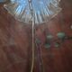 Suspension en verre  forme tulipe