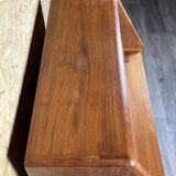 60s 70s teak secretary chest of drawers Danish Modern by Dyrlund Denmark