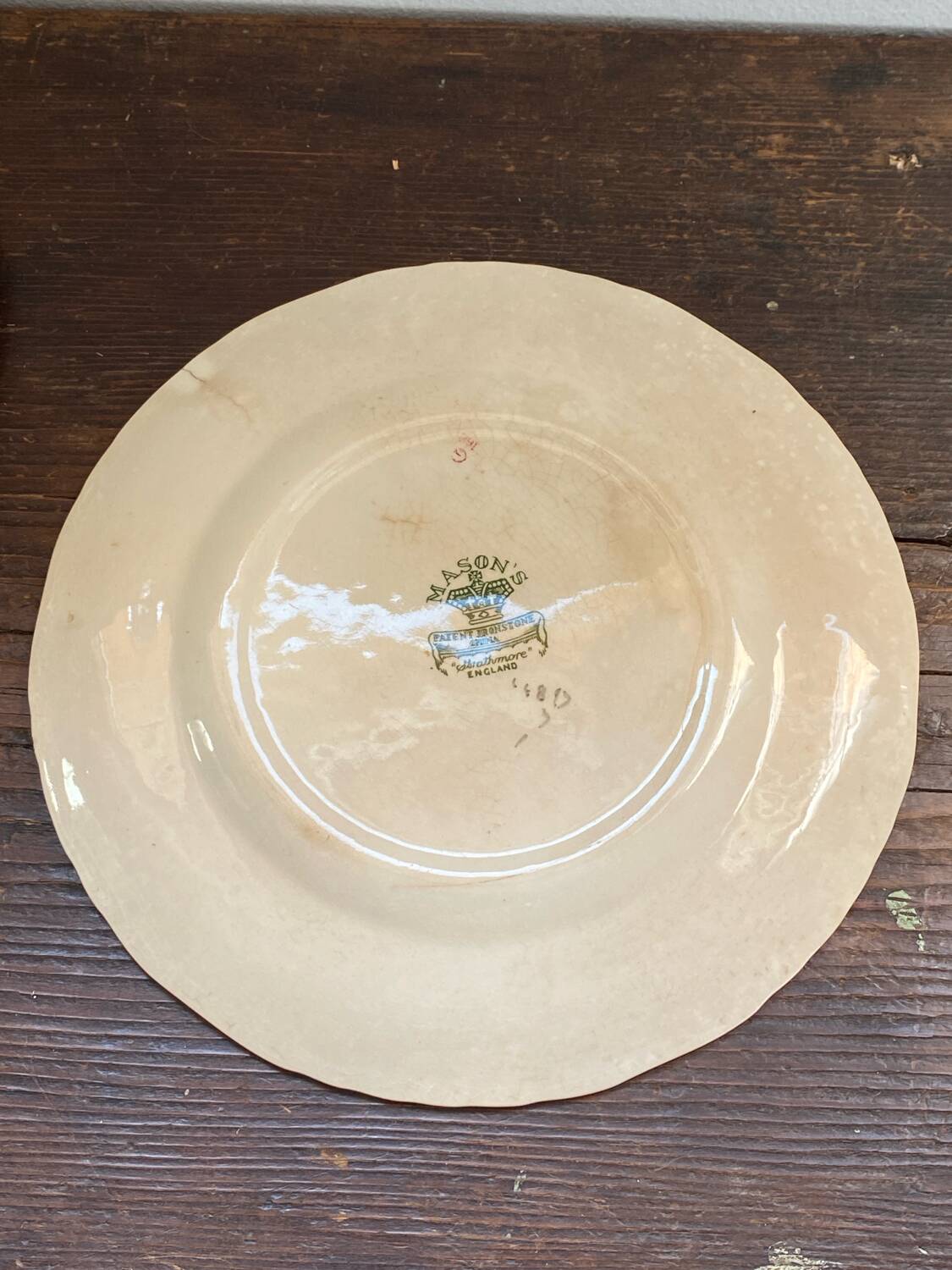 Dessert plates, ironstone, Mason's, England