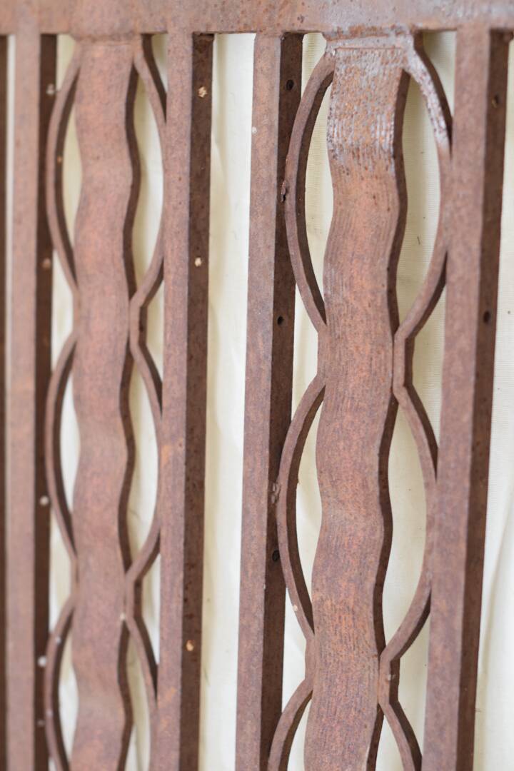 Metal and bronze ironwork entrance door Charles Piguet Lyon 1919