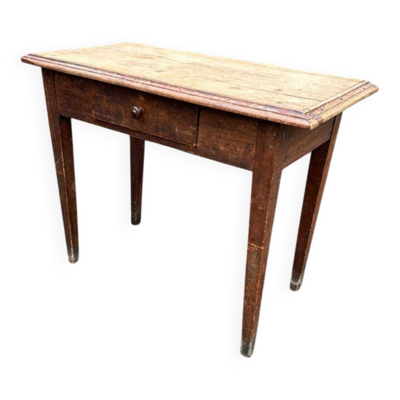 Table d'appoint parisienne en bois massif du 19ème