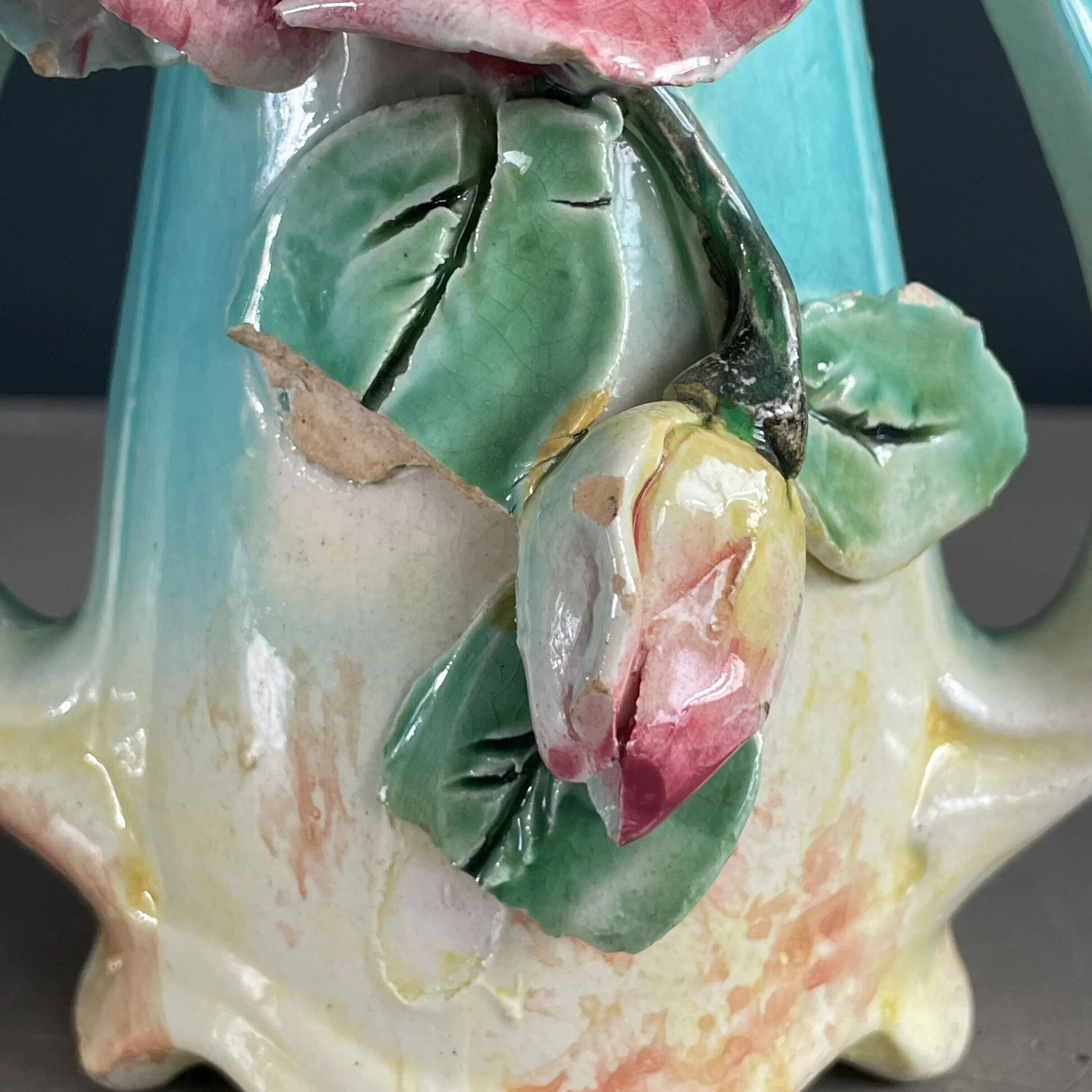 Hyacinth vase in slipware - Ref 1157