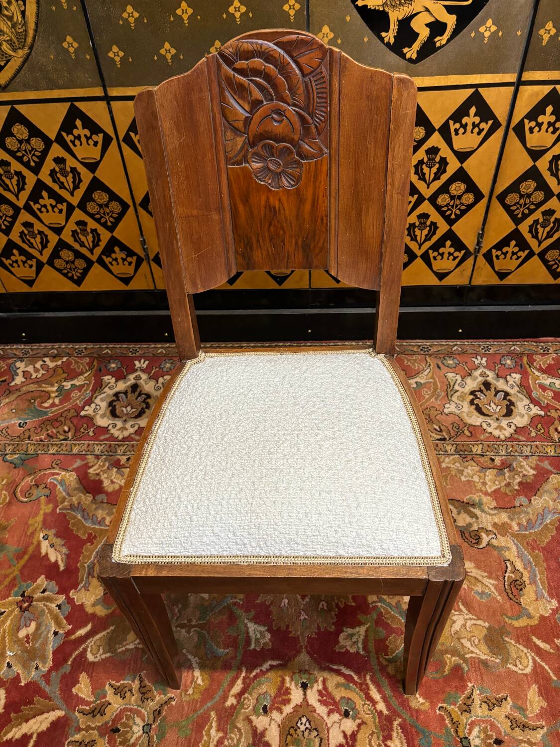 Set of 6 art deco chairs