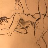 Original drawing study of nudes