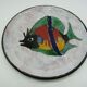 Ceramic plate le brescon fish decoration 60s