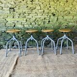 Set of 4 adjustable stools