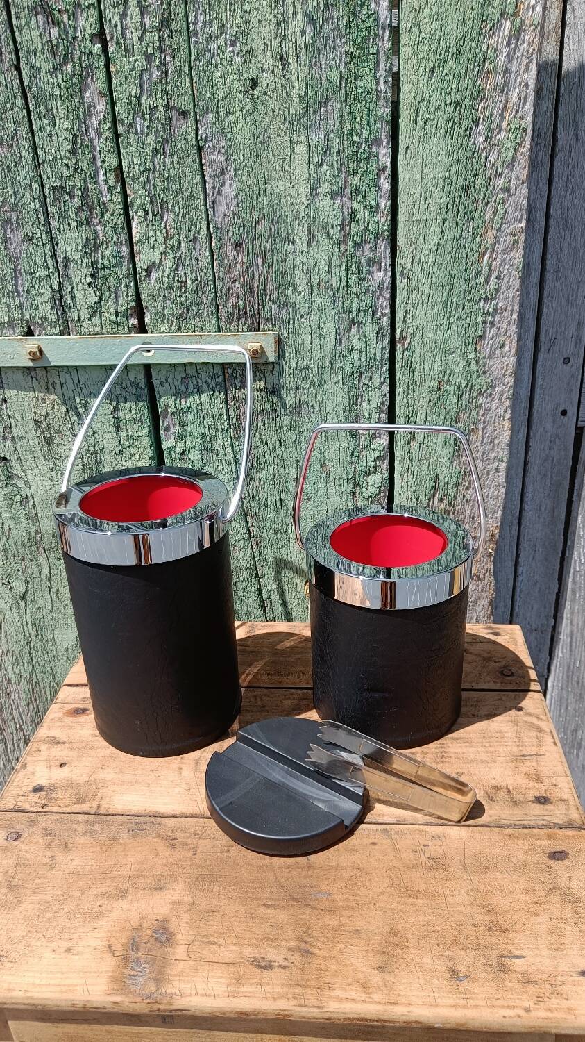 Vintage champagne bucket and ice bucket