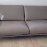 Canapé cuir pleine fleur 3 places roche bobois