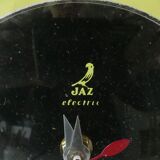 Pendulum, jaz wall clock, 60s, black formica