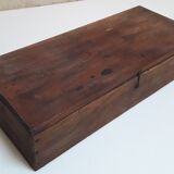 Wooden crate box 46.2x19.3cm with compartments