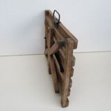 Antique wooden folding seat
