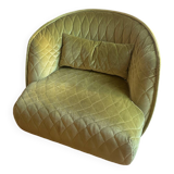 Large Moroso Patricia Urquiola Redondo velvet armchair