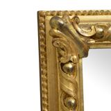 Victorian wall mirror in gilded wood 107x83cm