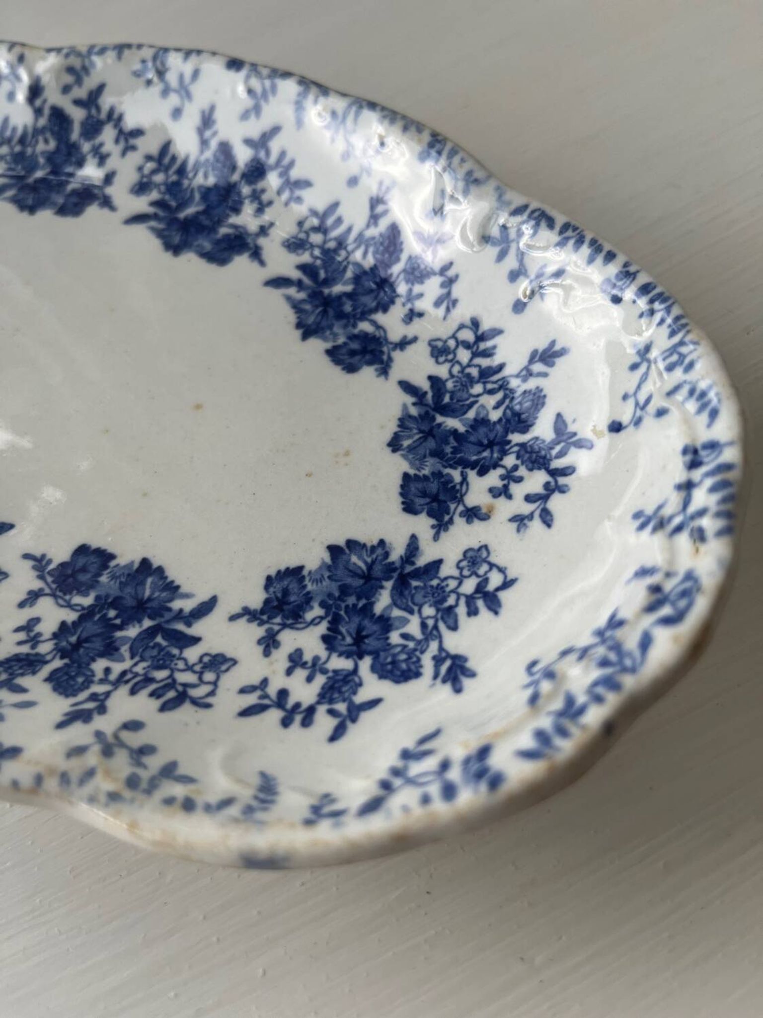Old bowl in semi-porcelain England
