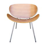 Scandinavian thermoformed wooden chair