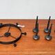 Vintage brutalist wrought iron candle holder by Boltze, 1970s.