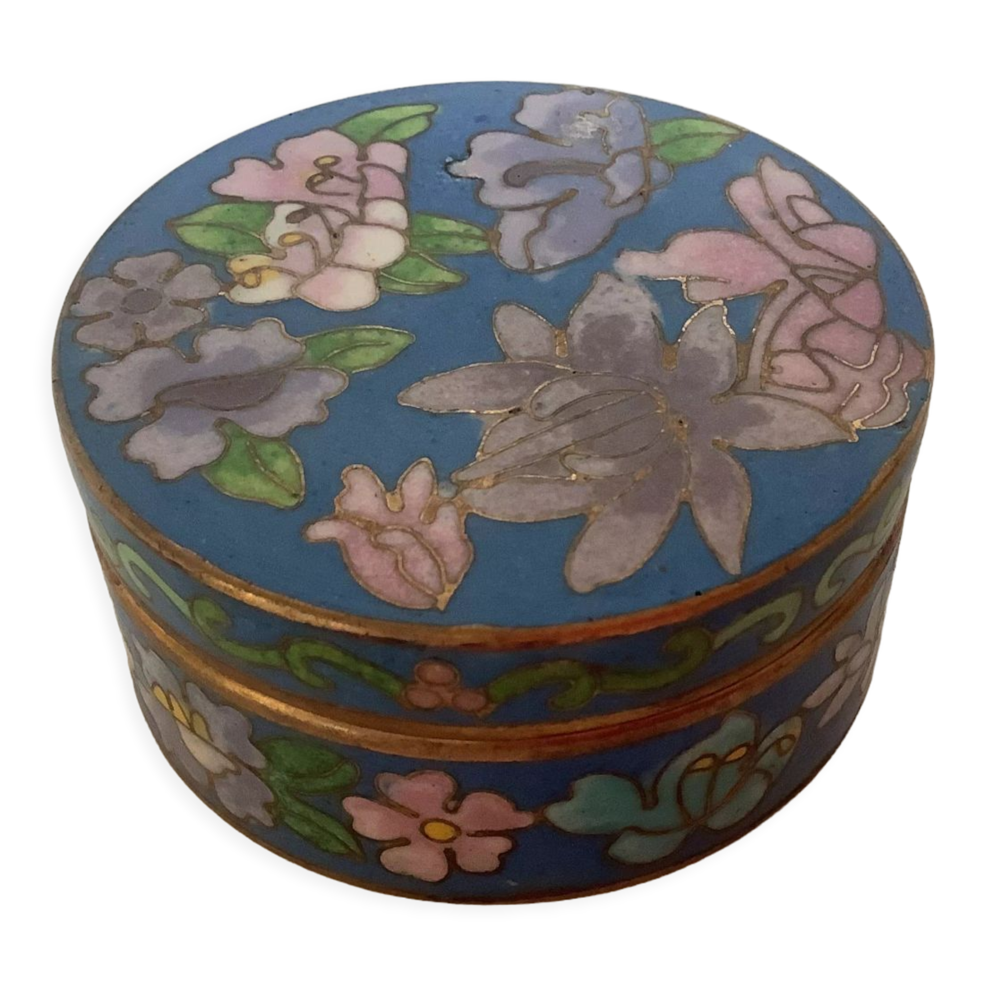 Boîte émaux cloisonnés