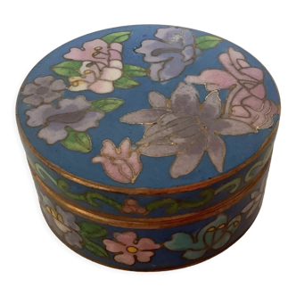 Cloisonné enamel box