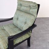 Mid-Century Danish Lounge Chairs and Coffe Table, 1970s.