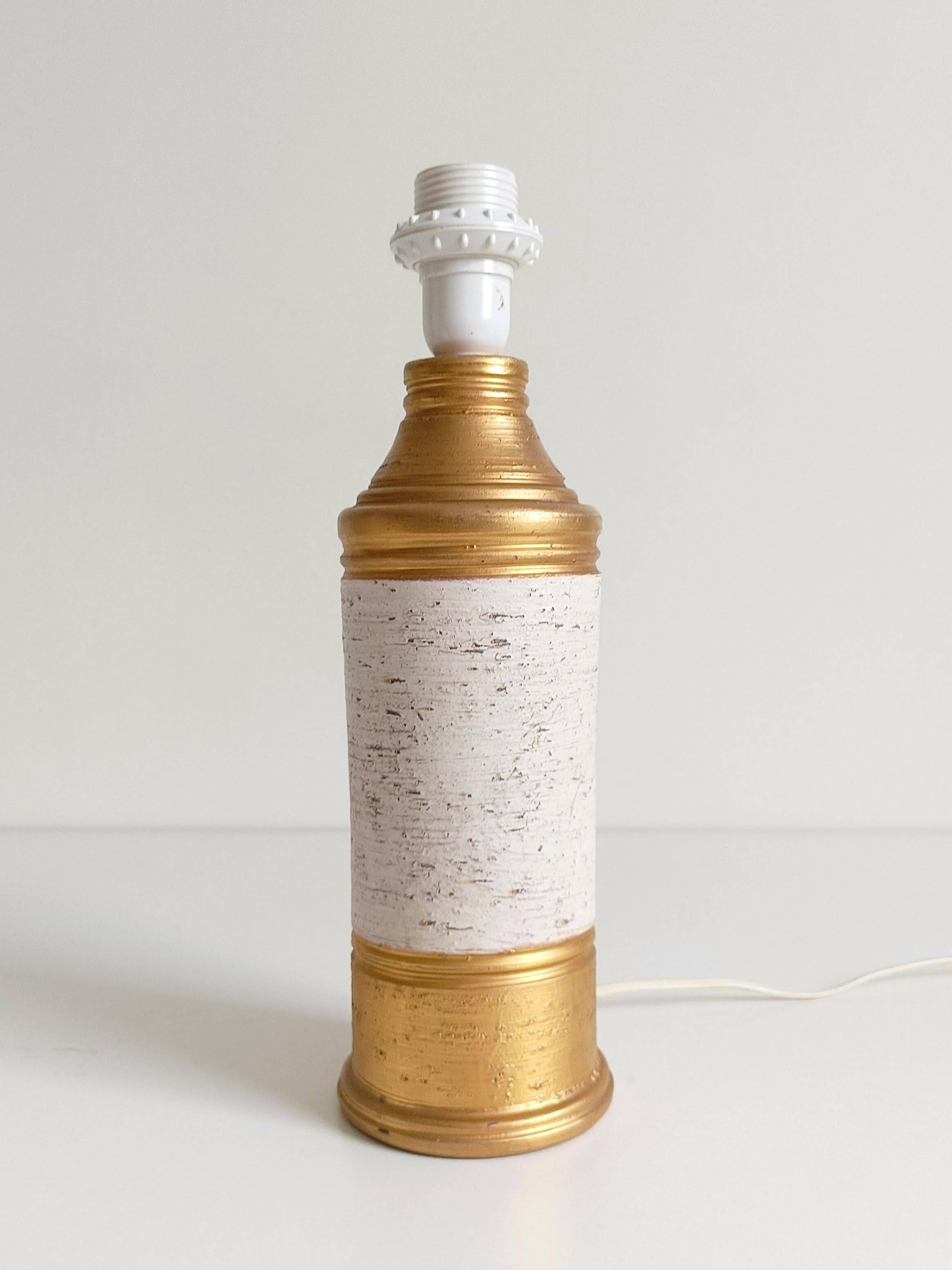 Aldo Londi Ceramic Table Lamp by Bitossi for Bergboms, Italy, 1970s